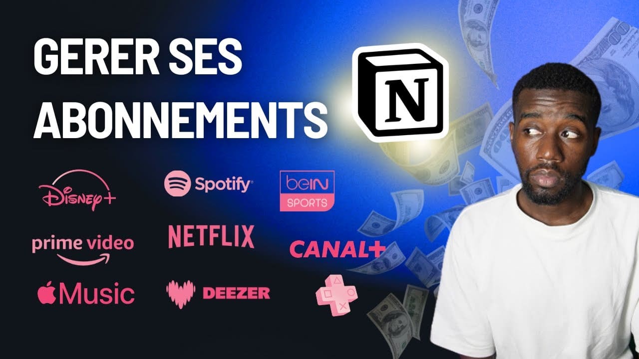 Gérer TOUS vos abonnements sur notion en 2025 ? Template GRATUITE !